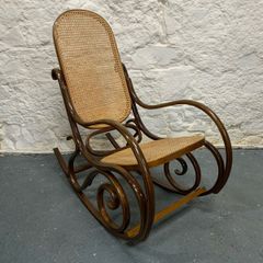Vintage bentwood rocking chair.