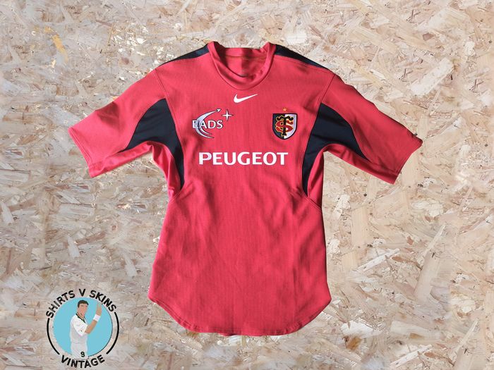 Player Spec Stade Toulouse Jersey 2004 - Excellent Condition - Tight Fit Test NikeFrance Rugby Shirt Toulousain