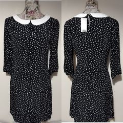 Black & White Polka Dot Dress, New With Tags