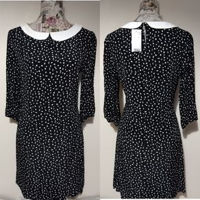 Black & White Polka Dot Dress, New With Tags