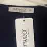 top Bnwt navy chiffon & embelished front sunwear brand European brand size 38 Image 10