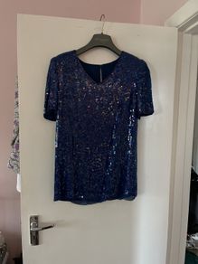Vintage sequin structured top