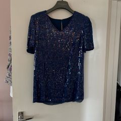 Vintage sequin structured top