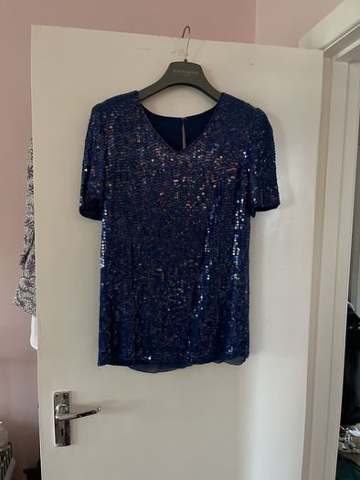 Vintage sequin structured top