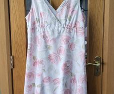 John Rocha pink & white dress, Size 18