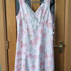 John Rocha pink & white dress, Size 18
