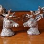 2 Stag design tealight holders and 1 candle snuffer by Kenneth Turner, London. Image 6