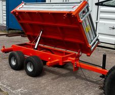 Tractor & New 3-way Tipping Trailer