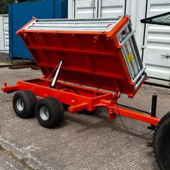 Tractor & New 3-way Tipping Trailer