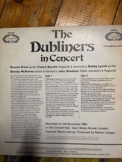 The Dubliners. Vinyl lp