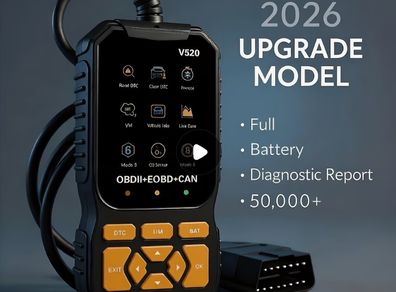 Professional OBD2 Diagnostic Scanner Tool, USB-Powered Engine Fault Detector,