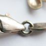 Vintage 925 Sterling Silver charm bracelet with flower charms Image 5