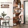 2 Step Ladder, 2 Step Stool for Adults, Folding Step Ladder with Secure Footing, Widened Pedal, Aesthetically Pleasing Looking, Blends Right into Domestic Rooms, Black Image 2