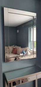 bevelled wall mirror