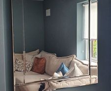 bevelled wall mirror