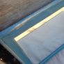 Teal And Gold Painted Pine Mirror Image 3