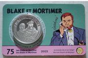 Belgium 5 Euro Brilliant Uncirculated Coin 2021 - 75 years Blake and Mortimer - Belgian Coin-card Catalogue