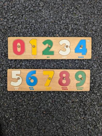 Wooden number toys