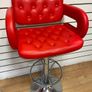 Red leather Stools for Kitchen or Office Image 2