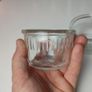 249 - Set of 2 Vintage Clear Glass Collectible Decorative Ramekins Image 4