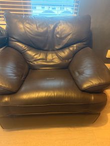 leather armchair