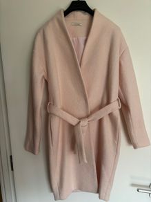 Pink Pieces wool look coat