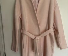 Pink Pieces wool look coat