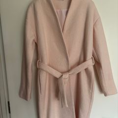 Pink Pieces wool look coat