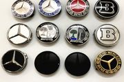 4PCS 75MM Mercedes Blue Car Alloy Wheel Center Wheel Hub Caps A B C CLA CLS G M R W202