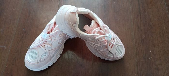 Pink sneakers