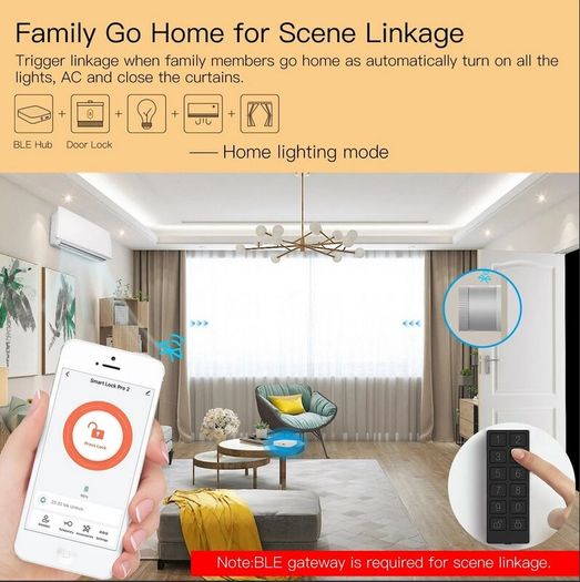 MOES Tuya Bluetooth Smart Lock Silver