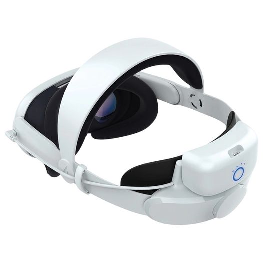 Quest 3 128GB VR Headset + Pro Head Strap with 5200mAH Powerbank Refurbished