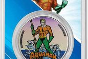 2023 Samoa 5 Dollars 1 oz Silver Bullion Coloured Coin - AQUAMAN DC COMICS BU