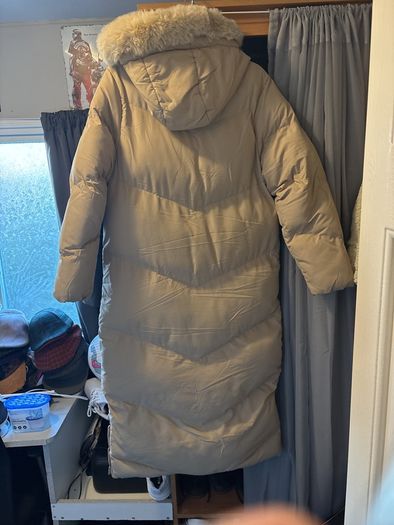L'amore couture longline puffer coat size 8