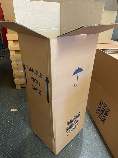 Wardrobe box for moving