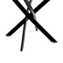 Round Dining Table Wooden 80cm Retro Kitchen Table for Dining Room, Industrial Style Rustic Brown and Black (Table Only) Image 3