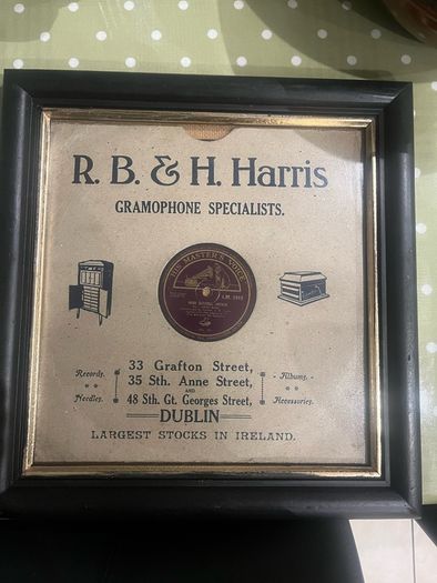 Vintage Framed 78 Speed Records