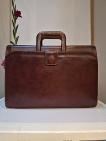 Vintage Texier Leather Bag Briefcase
