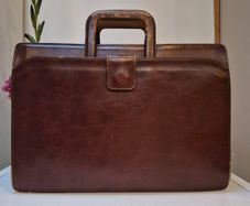 Vintage Texier Leather Bag Briefcase
