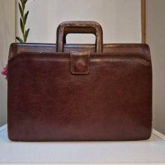 Vintage Texier Leather Bag Briefcase