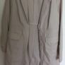 Noa Noa oatmeal linen knee length coat M Image 9