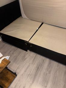 Queen size Divan Bed Black
