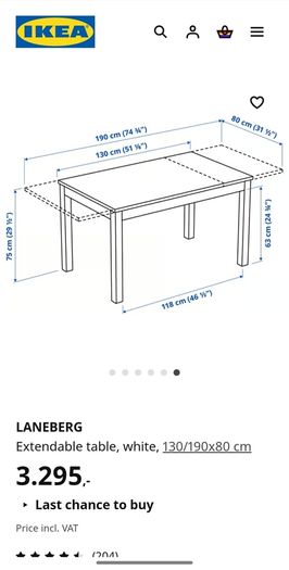 Dining table with chairs