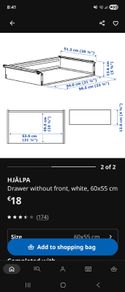 3 individual IKEA PAX Drawers