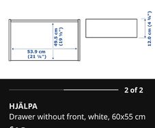 3 individual IKEA PAX Drawers
