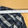 Vintage Levis Blue Check Shirt Size M Mens - Black Pearl Snap Image 2