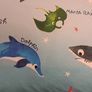Ocean Animals Soft Toys with 2 sets of double bed sheets that are ocean themed Image 10