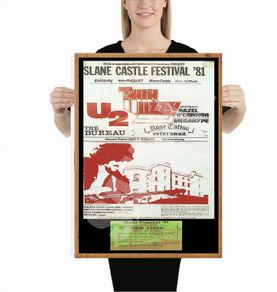 Thin Lizzy Slane Castle 1981 Concert Poster Reproduction A2 Size