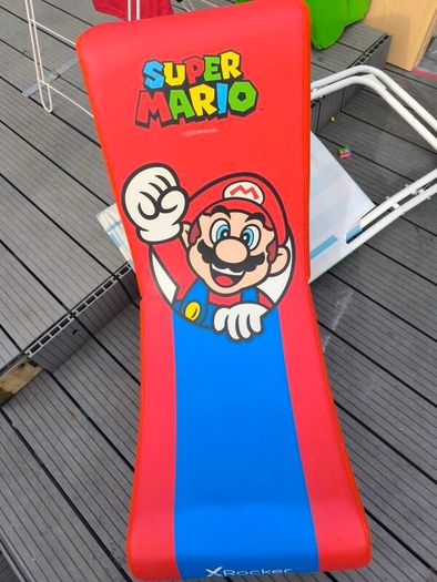 Pair of X Rocker Super Mario & Luigi Gaming Floor Chairs
