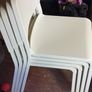 white extendable table and 4 chairs Image 3